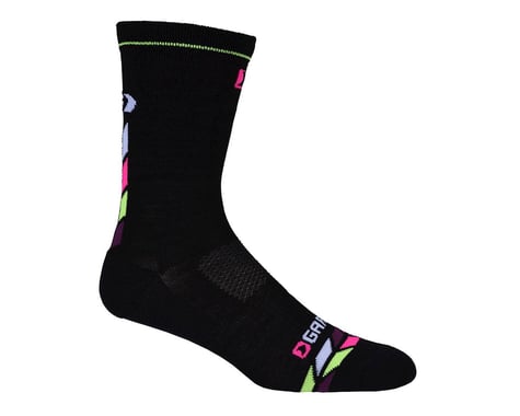 Louis Garneau Women's Merino 30 Socks (Black/Pink/Purple)